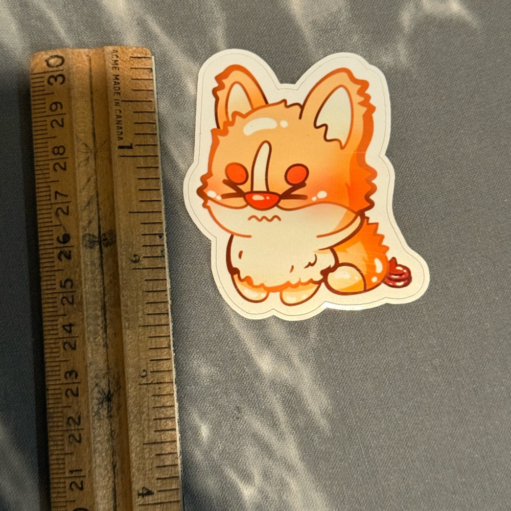 Corgi Pooping Sticker FREE ADD-ON